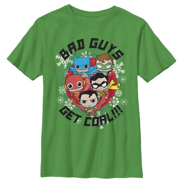 Boy_s Justice League Bad Guys Get Coal T-Shirt