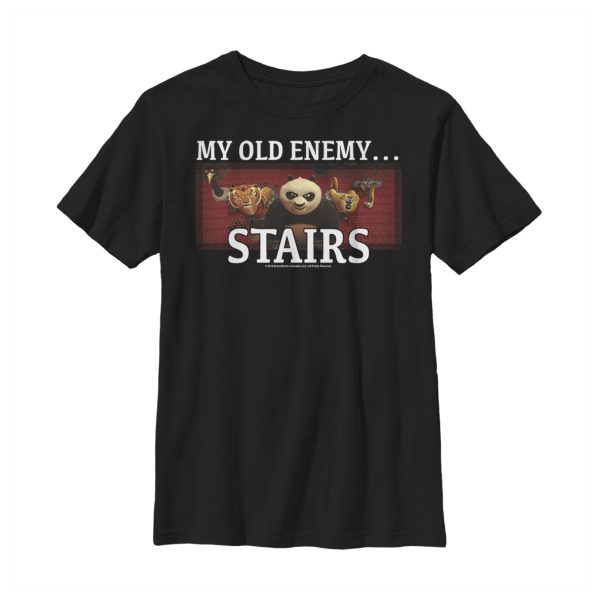 Boy_s Kung Fu Panda Stairs My Old Enemy T-Shirt