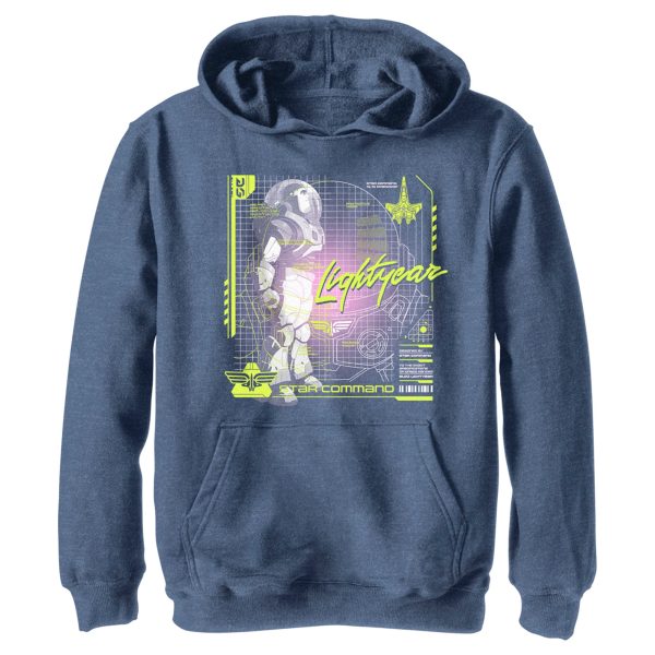 Boy_s Lightyear Star Command Blueprint Pull Over Hoodie