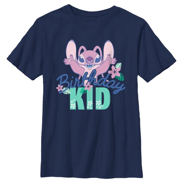 Boy_s Lilo & Stitch Angel Birthday Kid T-Shirt