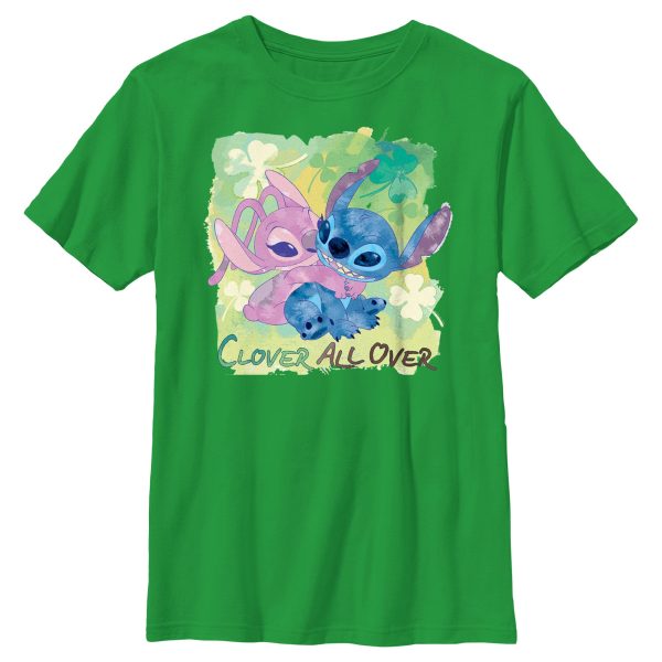 Boy_s Lilo & Stitch Clover All Over T-Shirt