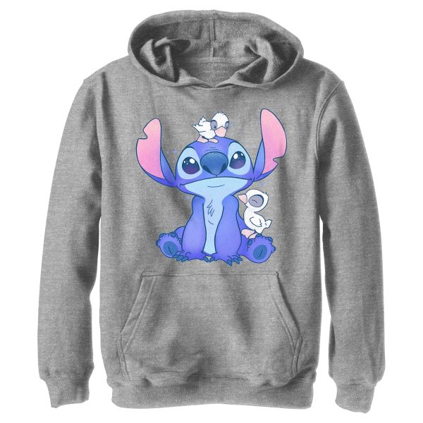 Boy_s Lilo & Stitch Hanging with Ducks Pull Over Hoodie