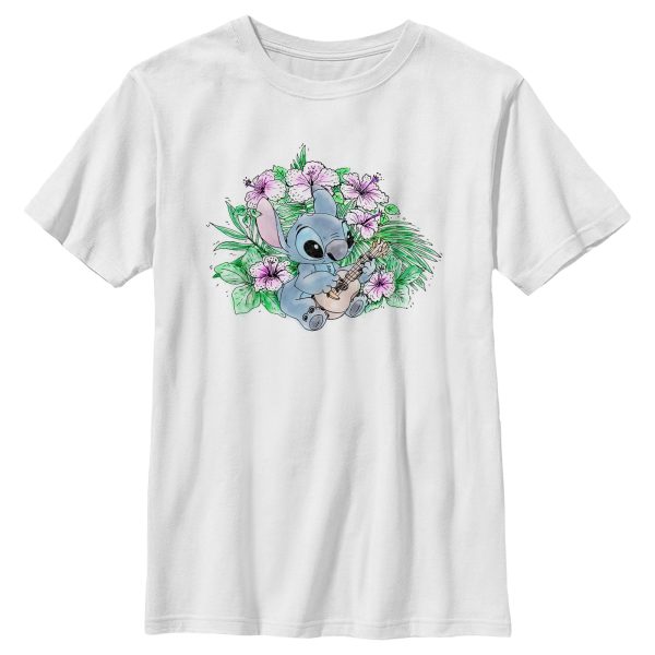 Boy_s Lilo & Stitch Sketchy Ukulele T-Shirt