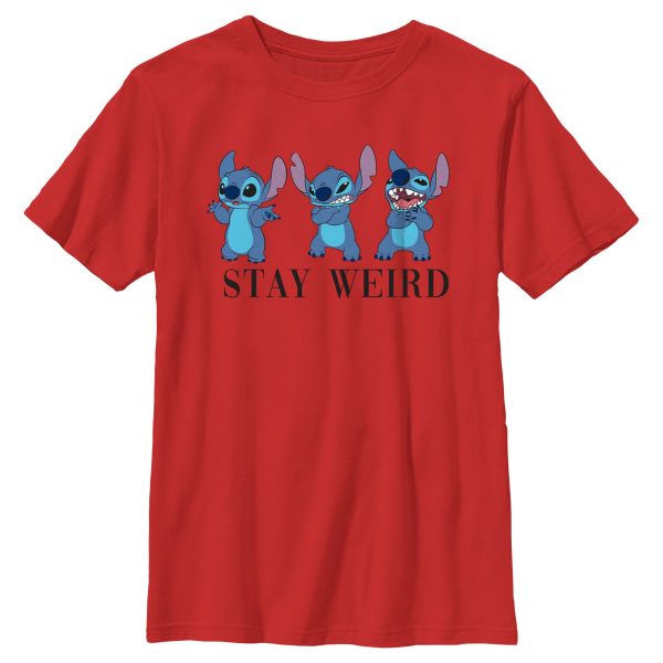 Boy_s Lilo & Stitch Triple Stay Weird T-Shirt