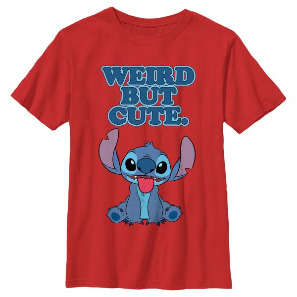 Boy_s Lilo & Stitch Weird but Cute T-Shirt