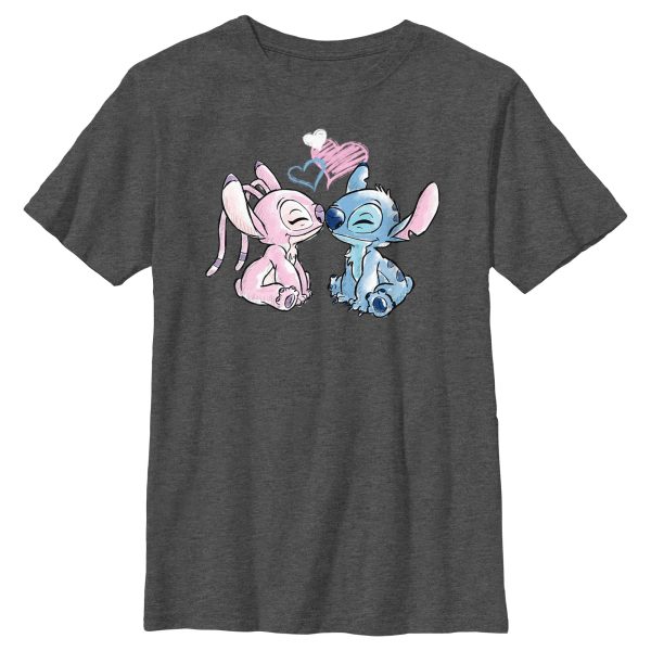 Boy_s Lilo & Stitch With Angel Couple T-Shirt