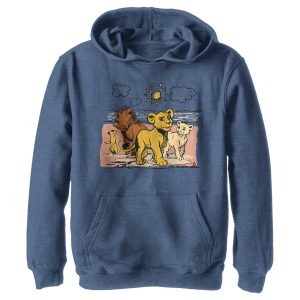 Boy_s Lion King Best Friends Cartoon Pull Over Hoodie