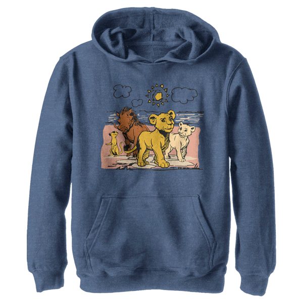 Boy_s Lion King Best Friends Cartoon Pull Over Hoodie