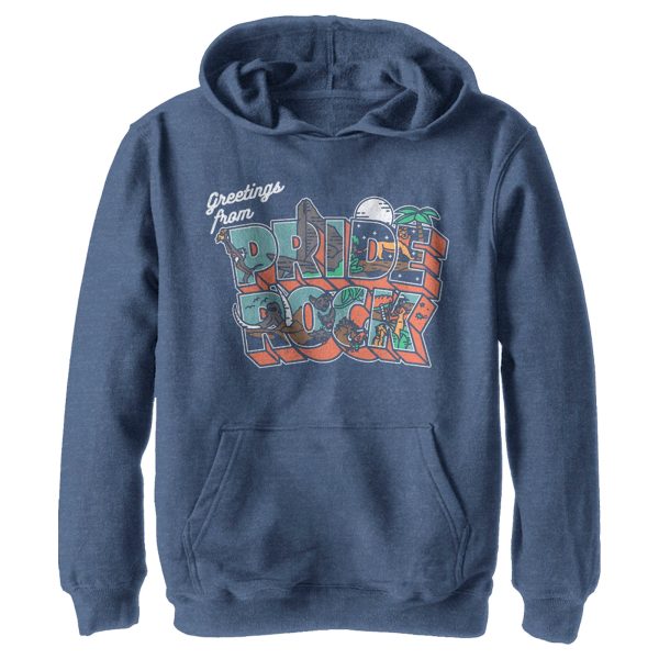 Boy_s Lion King Greetings From Pride Rock Pull Over Hoodie