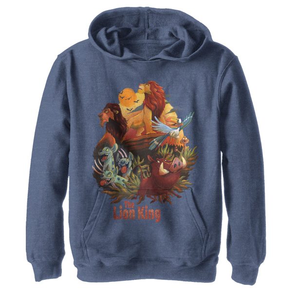 Boy_s Lion King Groovy Character Cartoon Pull Over Hoodie