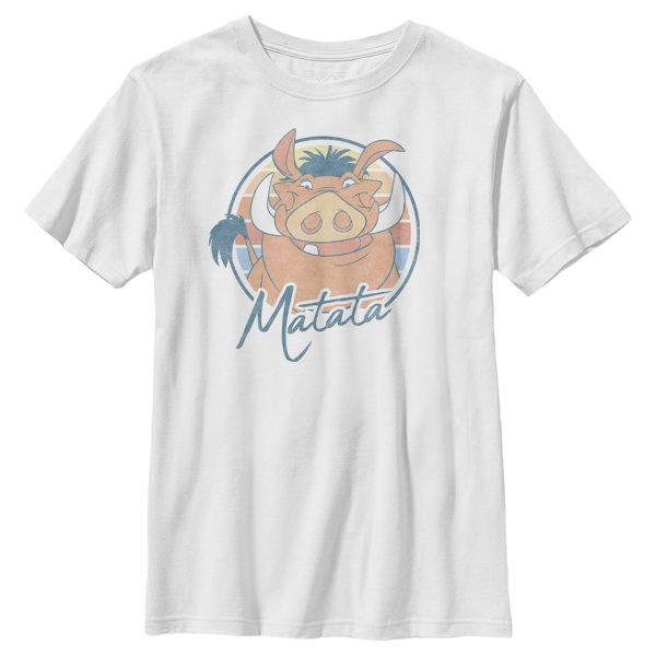 Boy_s Lion King Retro Matata Pumbaa T-Shirt