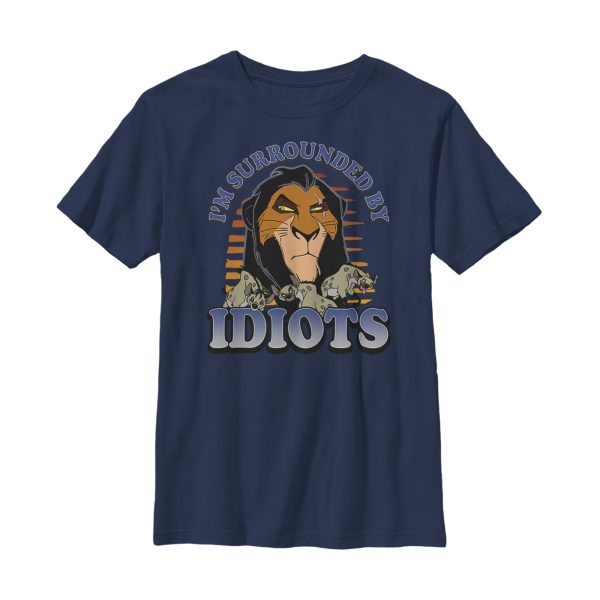 Boy_s Lion King Scar Surrounded By Idiots Sunset T-Shirt