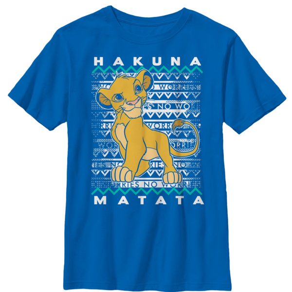 Boy_s Lion King Simba Diagonal Stripe T-Shirt