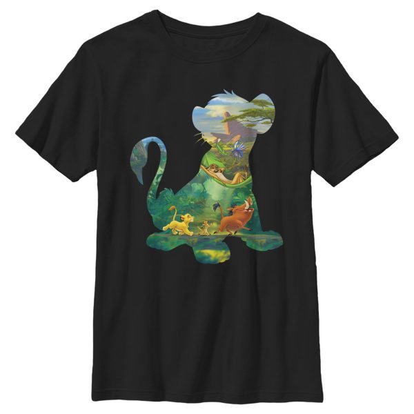 Boy_s Lion King Simba Silhouette Pride Rock T-Shirt