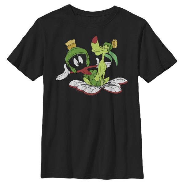 Boy_s Looney Tunes Marvin The Martian and K-9 Portrait T-Shirt