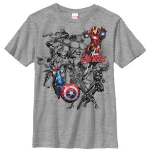 Boy_s Marvel Avengers in Color T-Shirt
