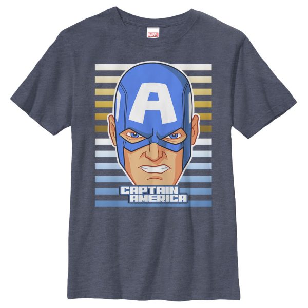 Boy_s Marvel Captain America Face T-Shirt