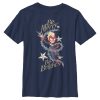 Boy_s Marvel Christmas Captain Marvel Merry & Bright T-Shirt