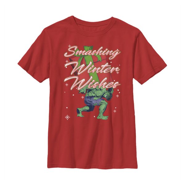 Boy_s Marvel Christmas Hulk Wishes T-Shirt