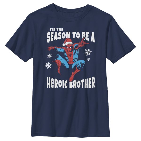 Boy_s Marvel Christmas Spider-Man Heroic Brother T-Shirt