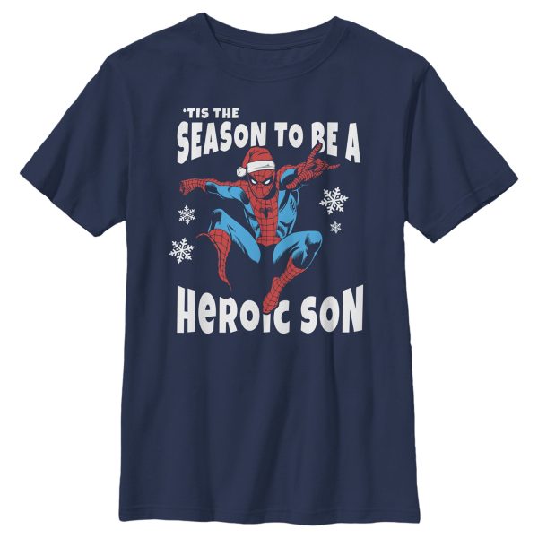 Boy_s Marvel Christmas Spider-Man Heroic Son T-Shirt