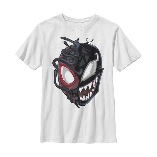 Boy_s Marvel Spider-Man Miles Venom Mask T-Shirt