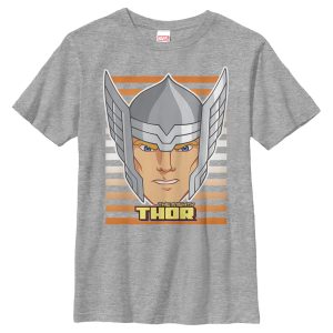 Boy_s Marvel Thor Cartoon Face T-Shirt
