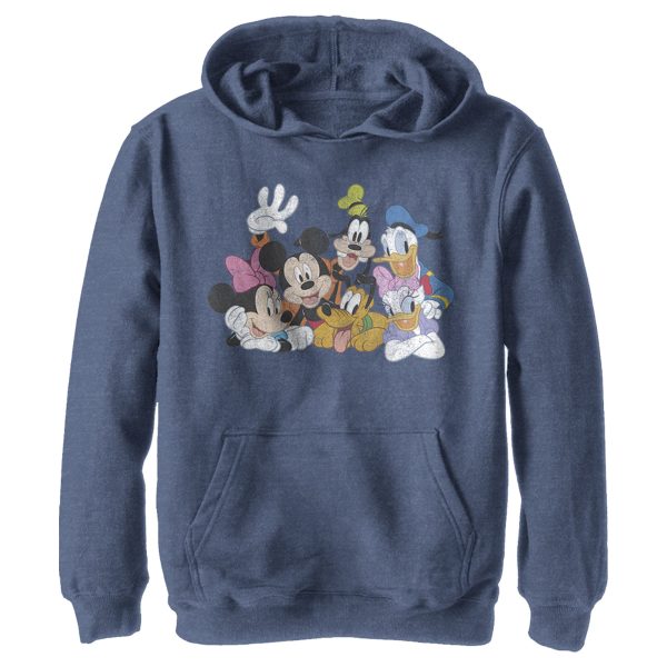 Boy_s Mickey & Friends Club House Group Shot Pull Over Hoodie