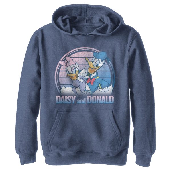 Boy_s Mickey & Friends Daisy and Donald Duck Distressed Pull Over Hoodie