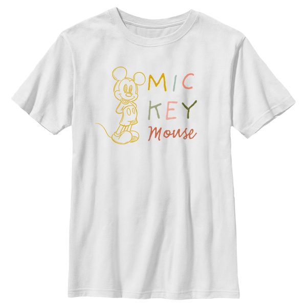 Boy_s Mickey & Friends Hand Drawn Sketch T-Shirt