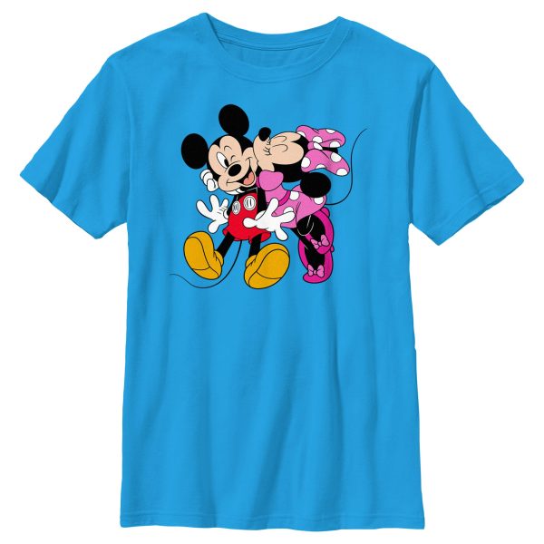 Boy_s Mickey & Friends Minnie Kiss Couple T-Shirt