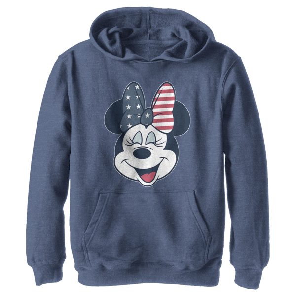 Boy_s Mickey & Friends Minnie Mouse American Bow Pull Over Hoodie