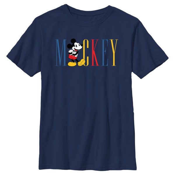 Boy_s Mickey & Friends Primary Colors Name T-Shirt