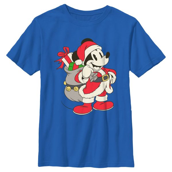 Boy_s Mickey & Friends Retro Santa Suit T-Shirt