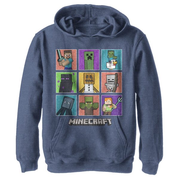 Boy_s Minecraft Character Boxes Pull Over Hoodie