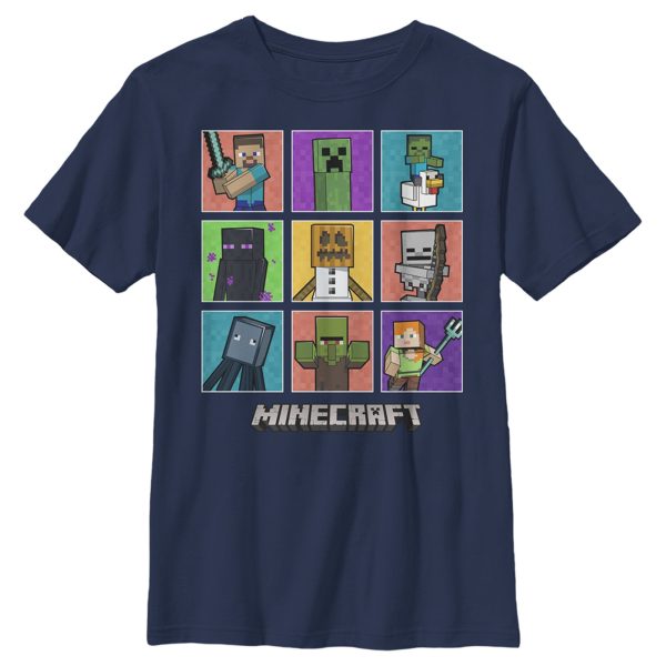 Boy_s Minecraft Character Boxes T-Shirt