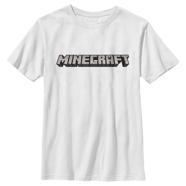 Boy_s Minecraft Classic Logo White T-Shirt