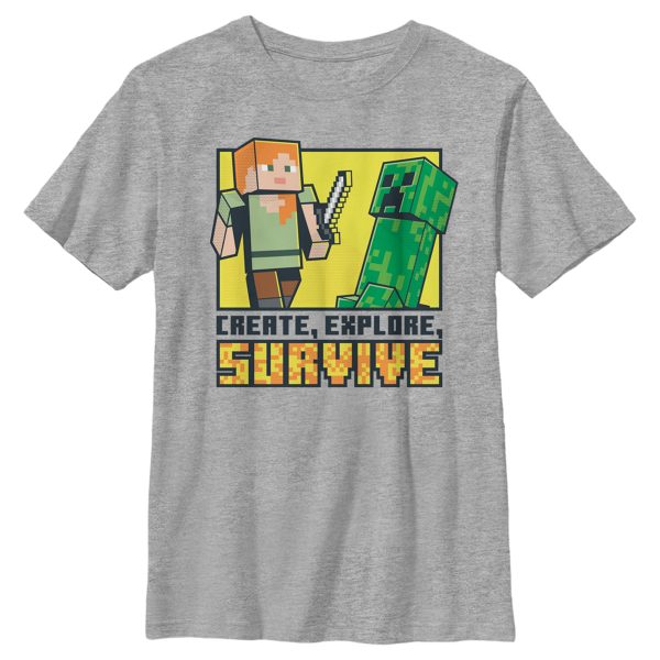 Boy_s Minecraft Create Explore Survive T-Shirt