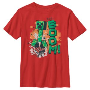 Boy_s Minecraft Creeper Boom T-Shirt