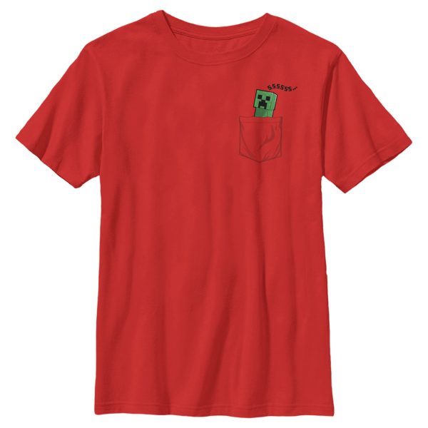 Boy_s Minecraft Faux Pocket Creeper T-Shirt