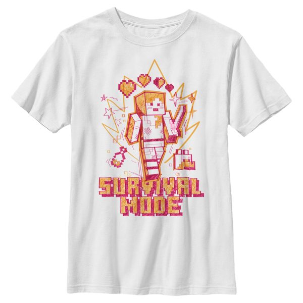 Boy_s Minecraft Survival Mode Sketch T-Shirt