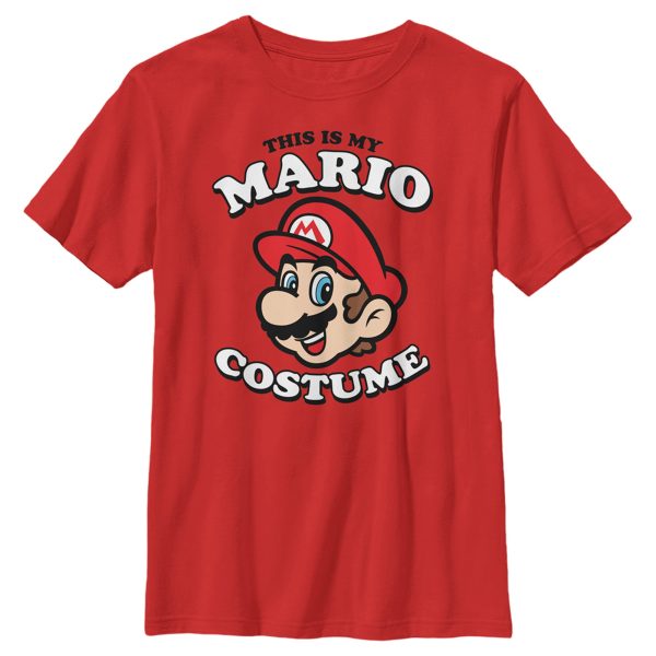 Boy_s Nintendo This is my Mario Costume T-Shirt