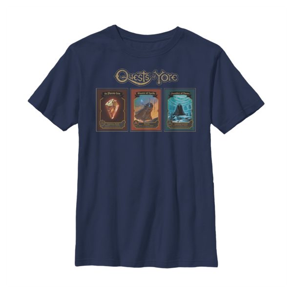 Boy_s Onward Quests of Yore Playing Cards T-Shirt