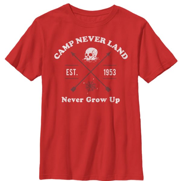 Boy_s Peter Pan Camp Neverland Est. 1953 T-Shirt