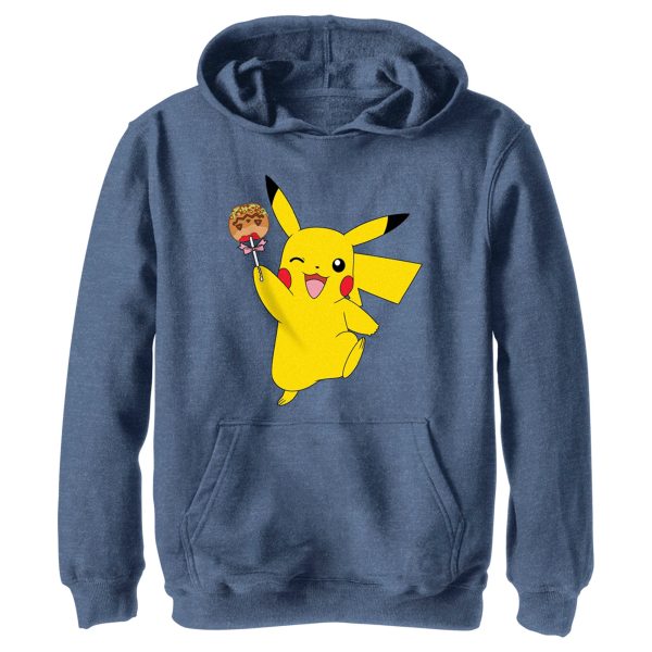 Boy_s Pokemon Halloween Pikachu Jack-O_-Lantern Caramel Apple Pull Over Hoodie