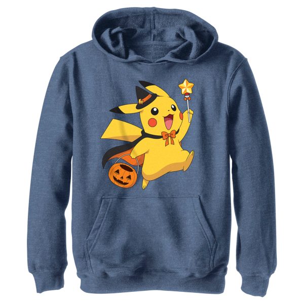 Boy_s Pokemon Halloween Pikachu Wizard Pull Over Hoodie