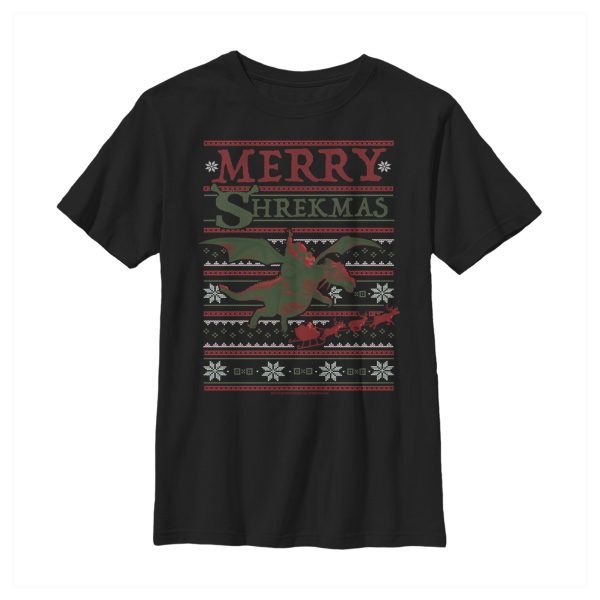 Boy_s Shrek Ugly Christmas Shrekmas T-Shirt