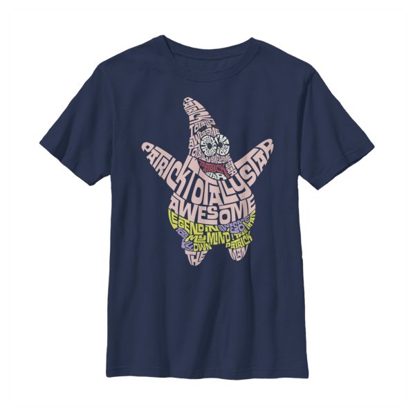 Boy_s SpongeBob SquarePants Patrick Decorative Text T-Shirt