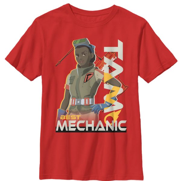 Boy_s Star Wars Resistance Best Mechanic Tam T-Shirt