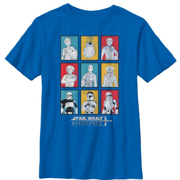 Boy_s Star Wars Resistance Character Bingo T-Shirt